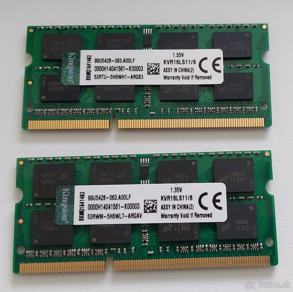 8GB DDR3L 1600Mhz SODIM