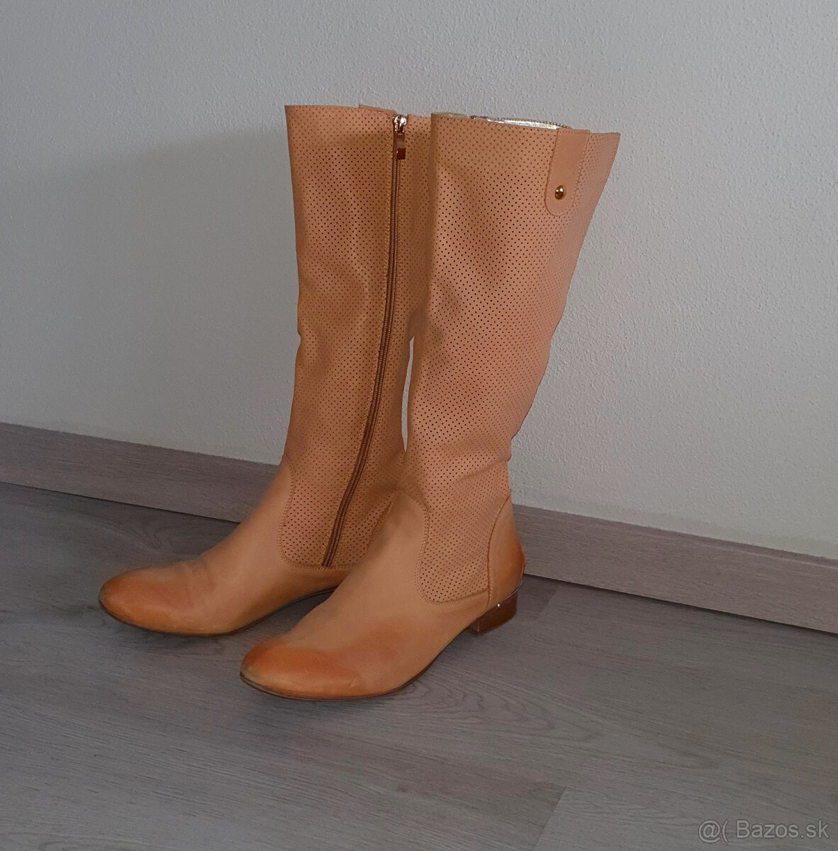 Kožené čižmy zn. Claudio Dessi v.40