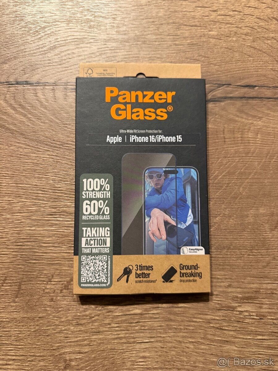 PanzerGlass iPhone 16/iPhone 15