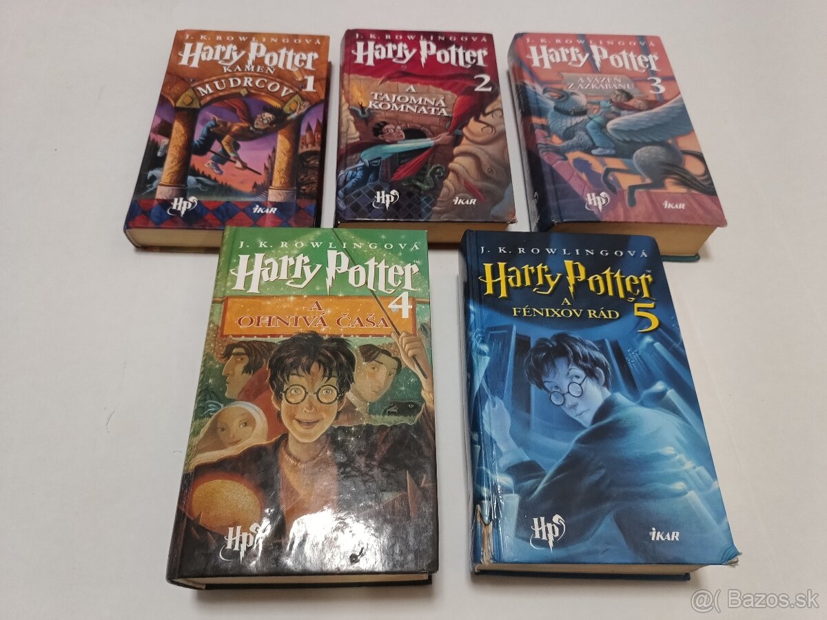 Harry Potter 1-5, prvé vydanie 2000-2003