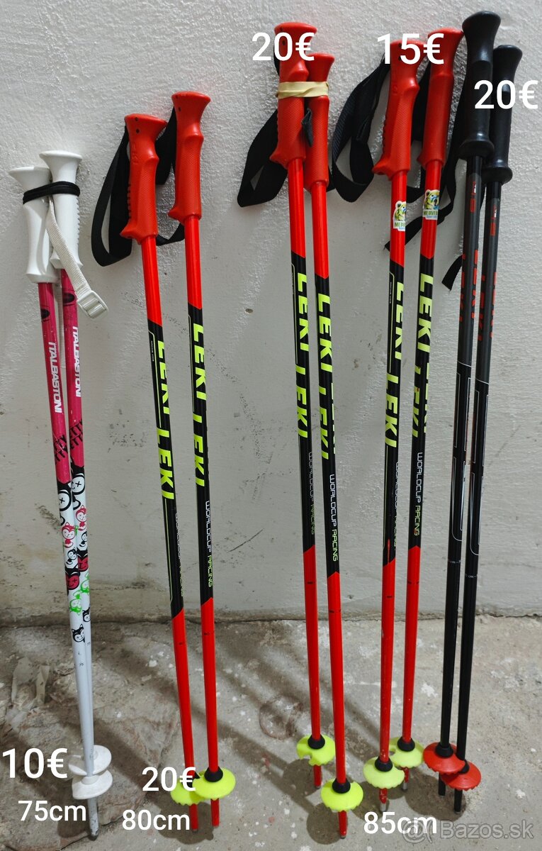 Detské lyžiarske palice 75-85cm