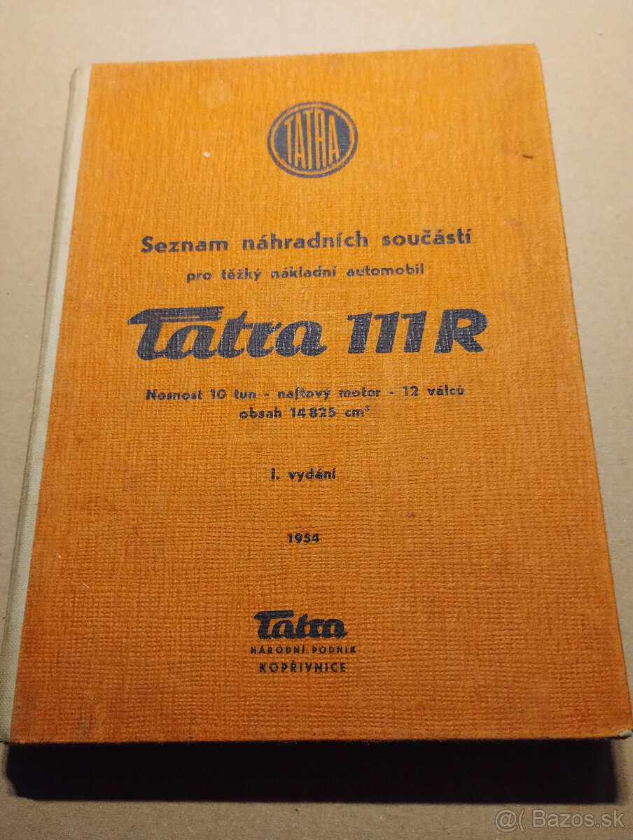 Tatra 111 katalog ND,textová aj obrazová časť,stav 1A.