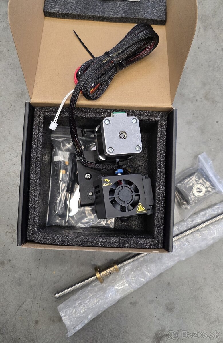 Creality direct extruder + trapezova tyč