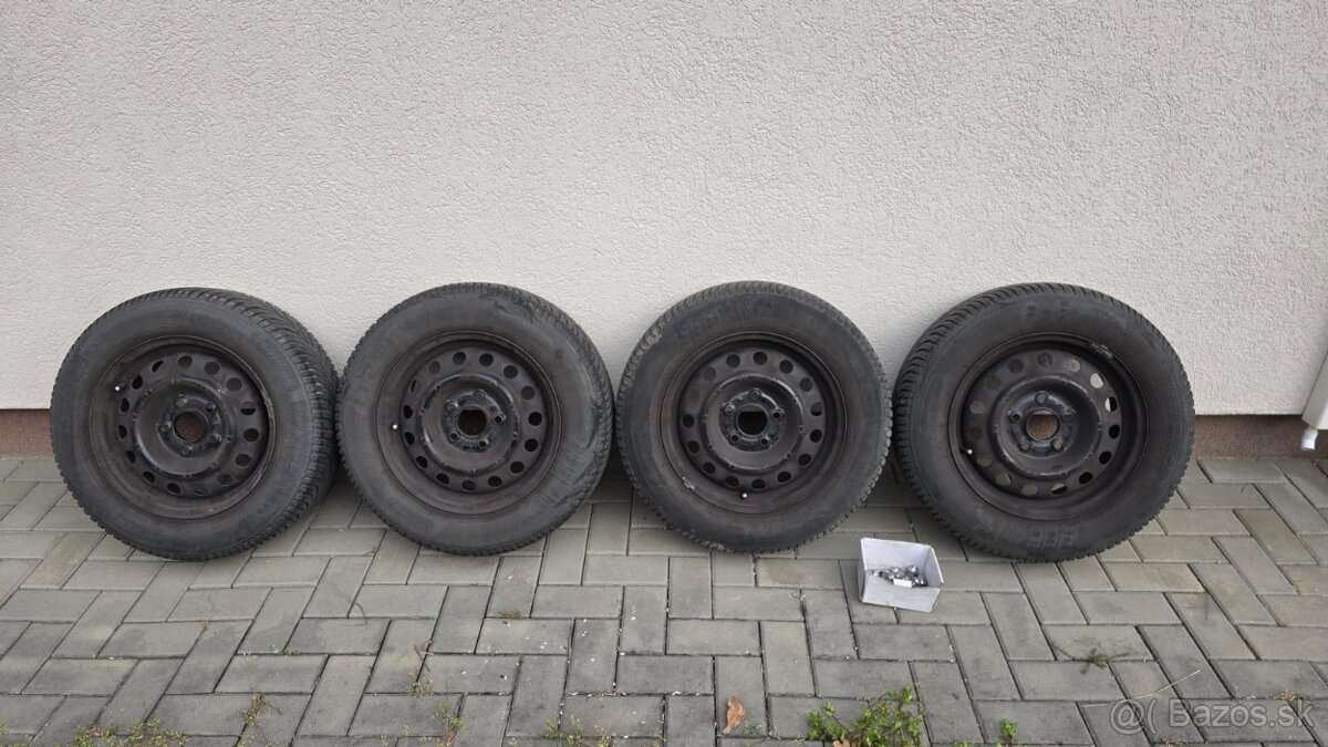 Disky 6Jx15 ET46 so zimnými gumami Kleber