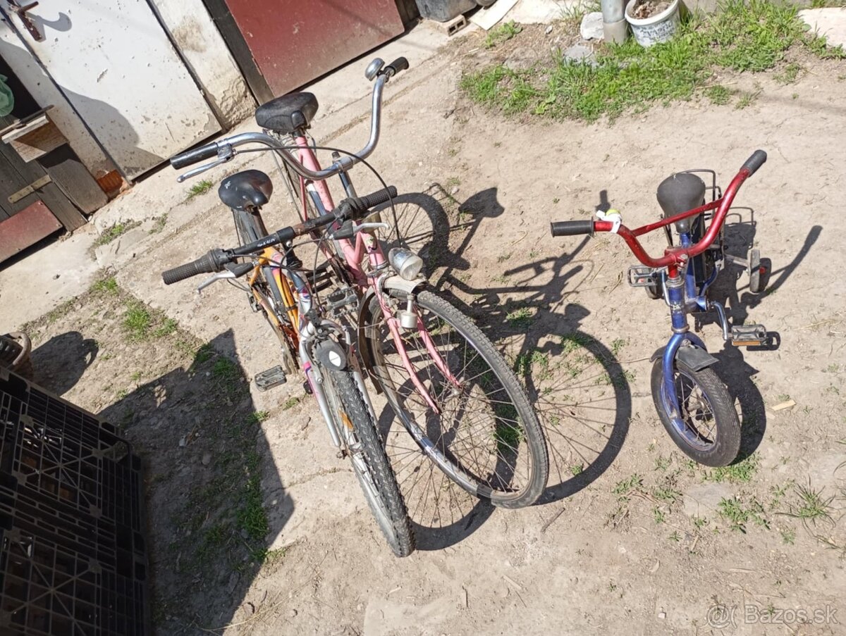 Predám viac druhov bicyklov