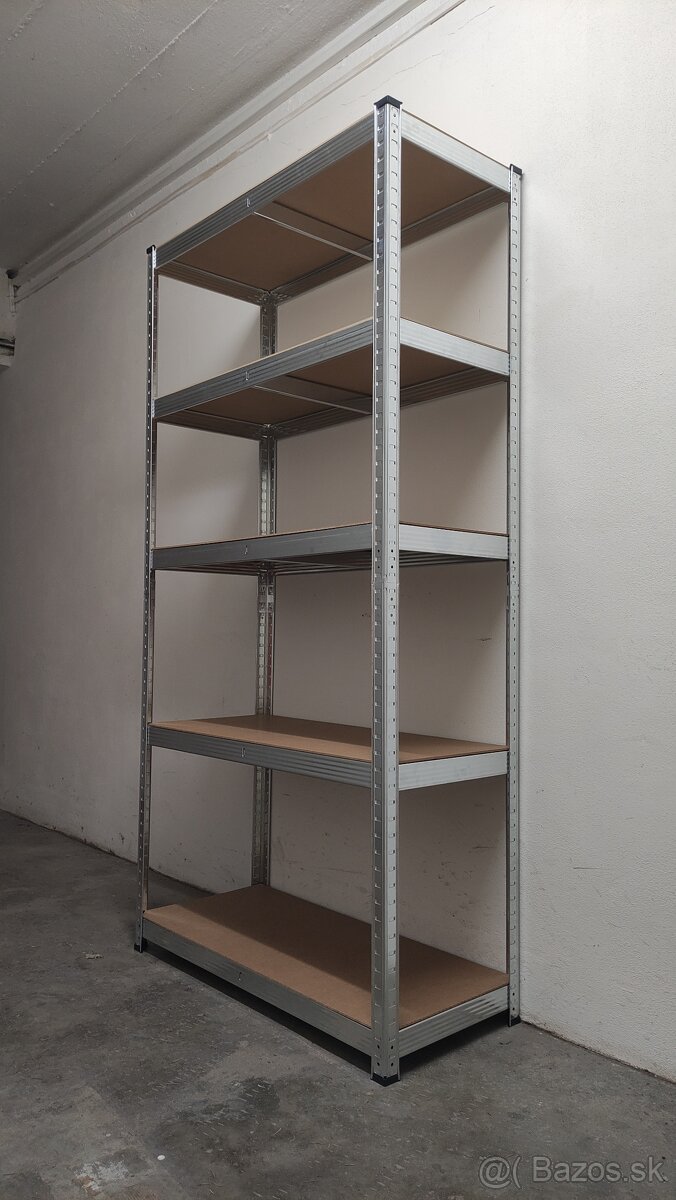 Zadarmo doveziem kvalitné regále 180x90x40cm, 175kg/polica