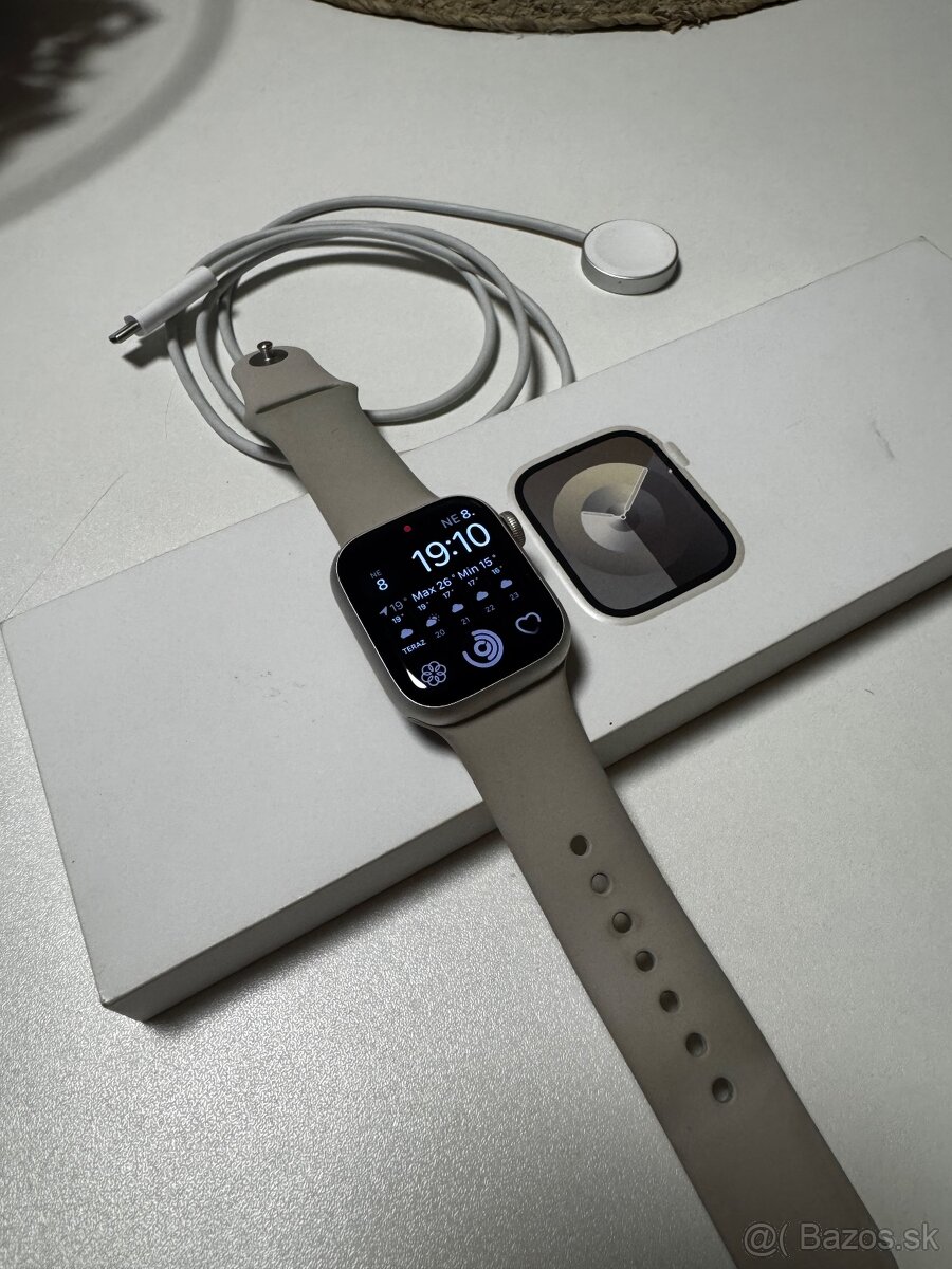 Apple watch series 9 GPS 41 mm - hviezdne biela