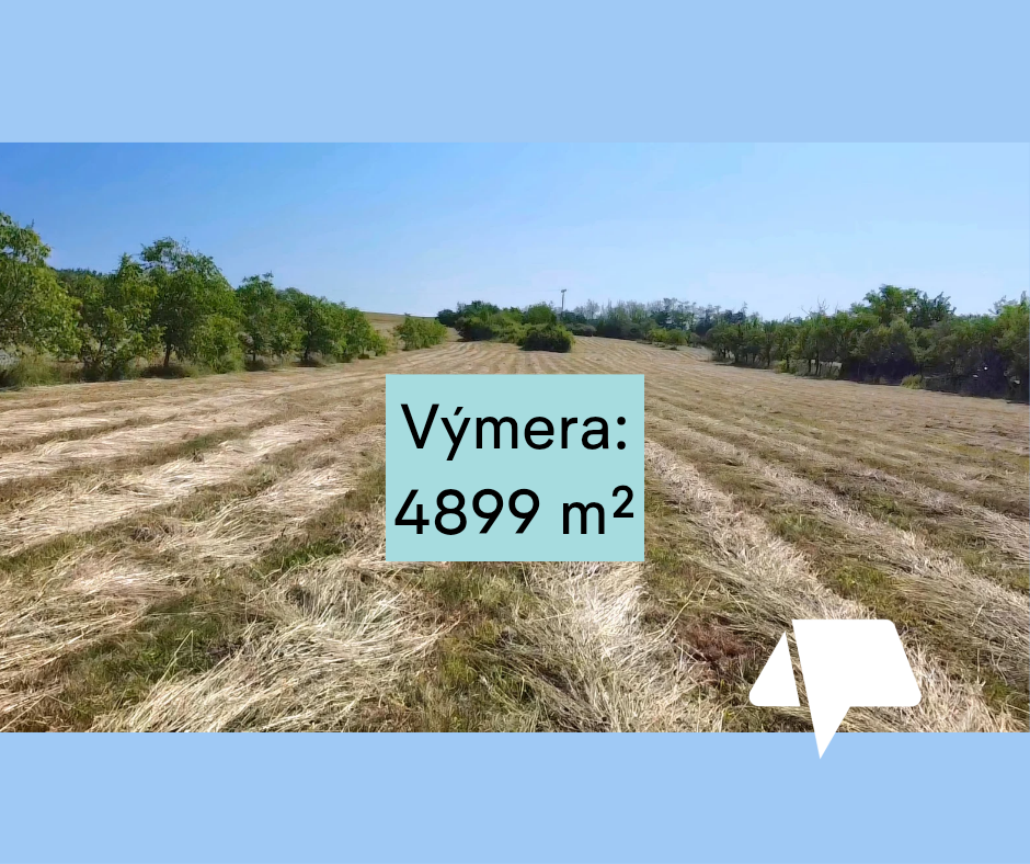 Predaj veľký stavebný pozemok Čaradice- 4899 m2 s platným st