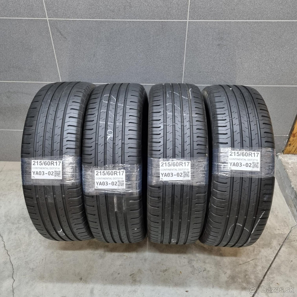 Letné pneumatiky 215/60 R17 CONTINENTAL DOT3716