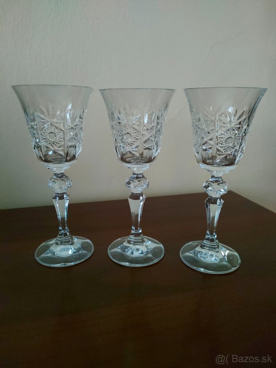 Poháre Bohémia crystal- 3ks