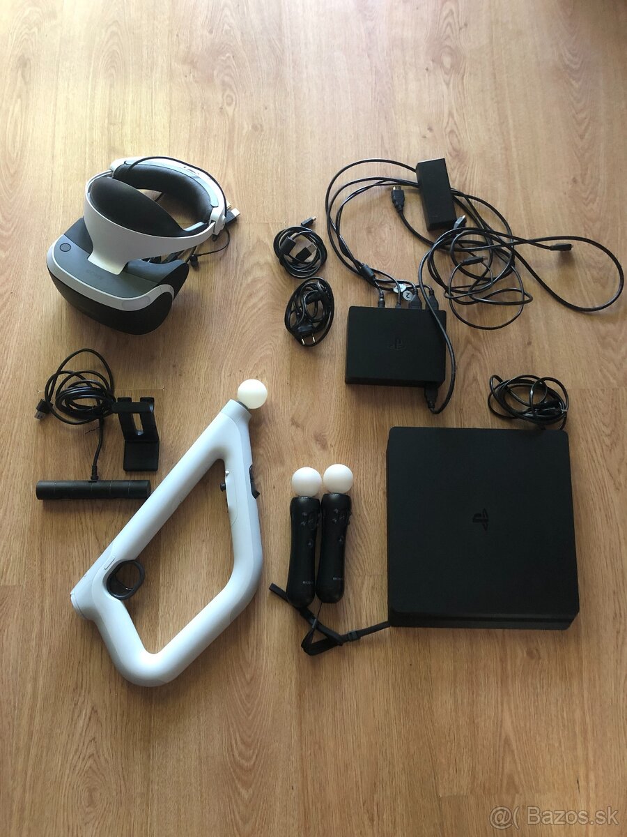 PS4 Slim 500GB + Sony PS VR + príslušenstvo