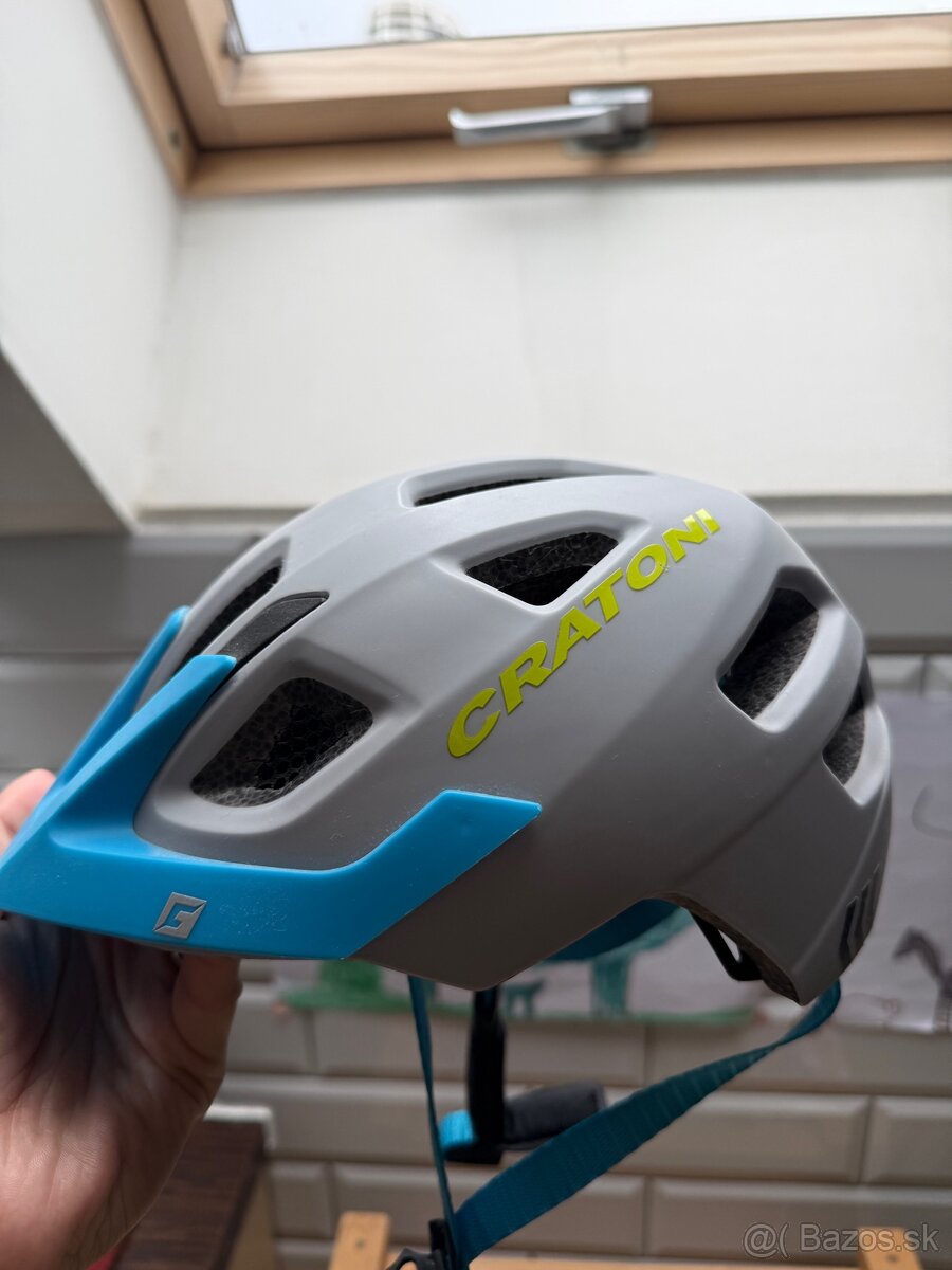 CRATONI Maxster Pro detská prilba, sivá/modrá NOVÁ