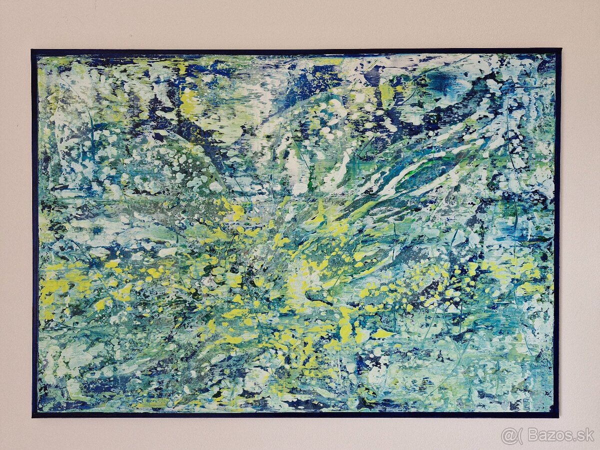 Abstraktný obraz štrukturovaný 100x70 I