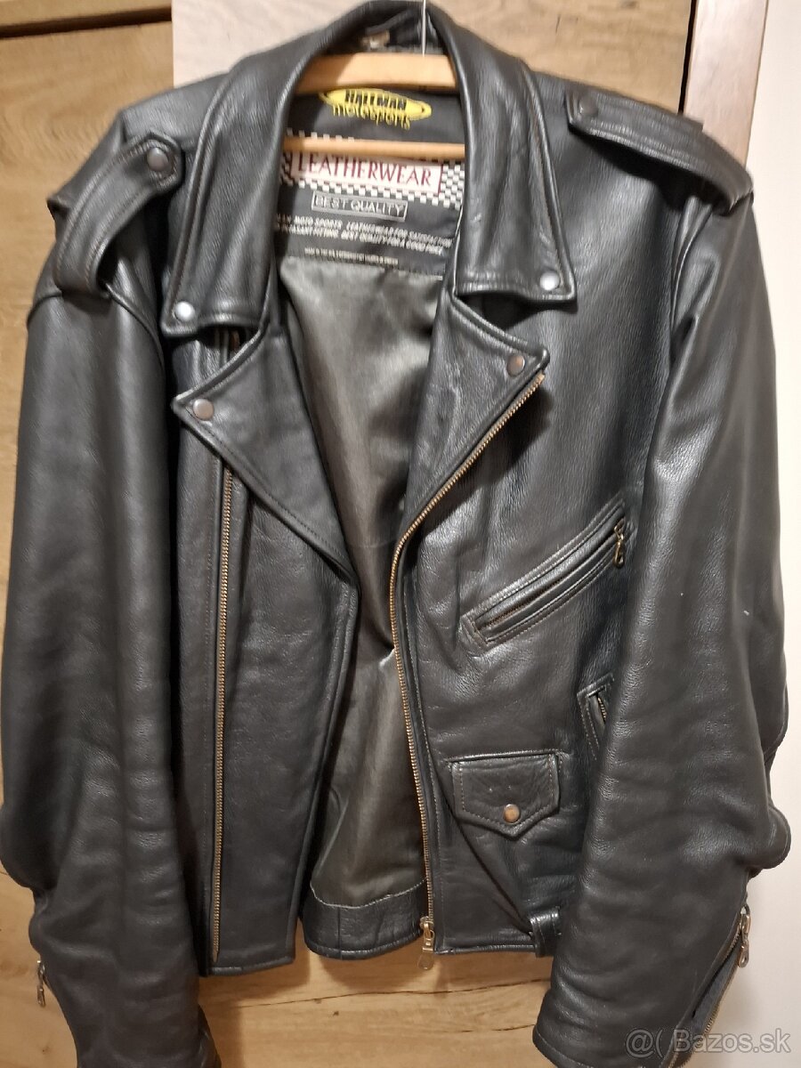 Motorkárska kožená bunda