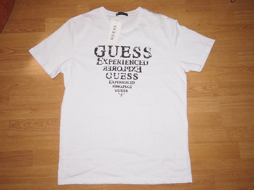 Guess pánske tričko biele 2