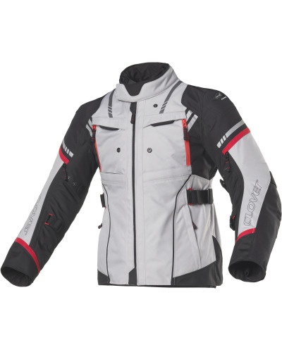 Dámska moto bunda CLOVER HYPERBLADE WP black/grey