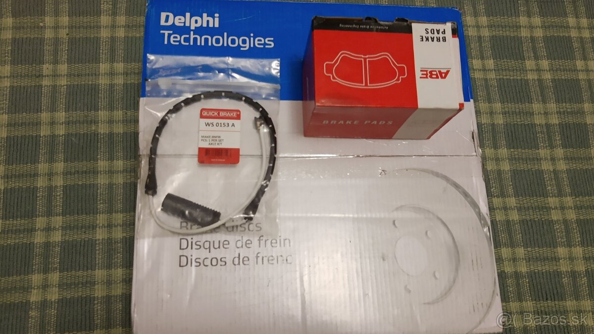 predaj na BMW 7 e38 -predné kotúče+platničky+snímač