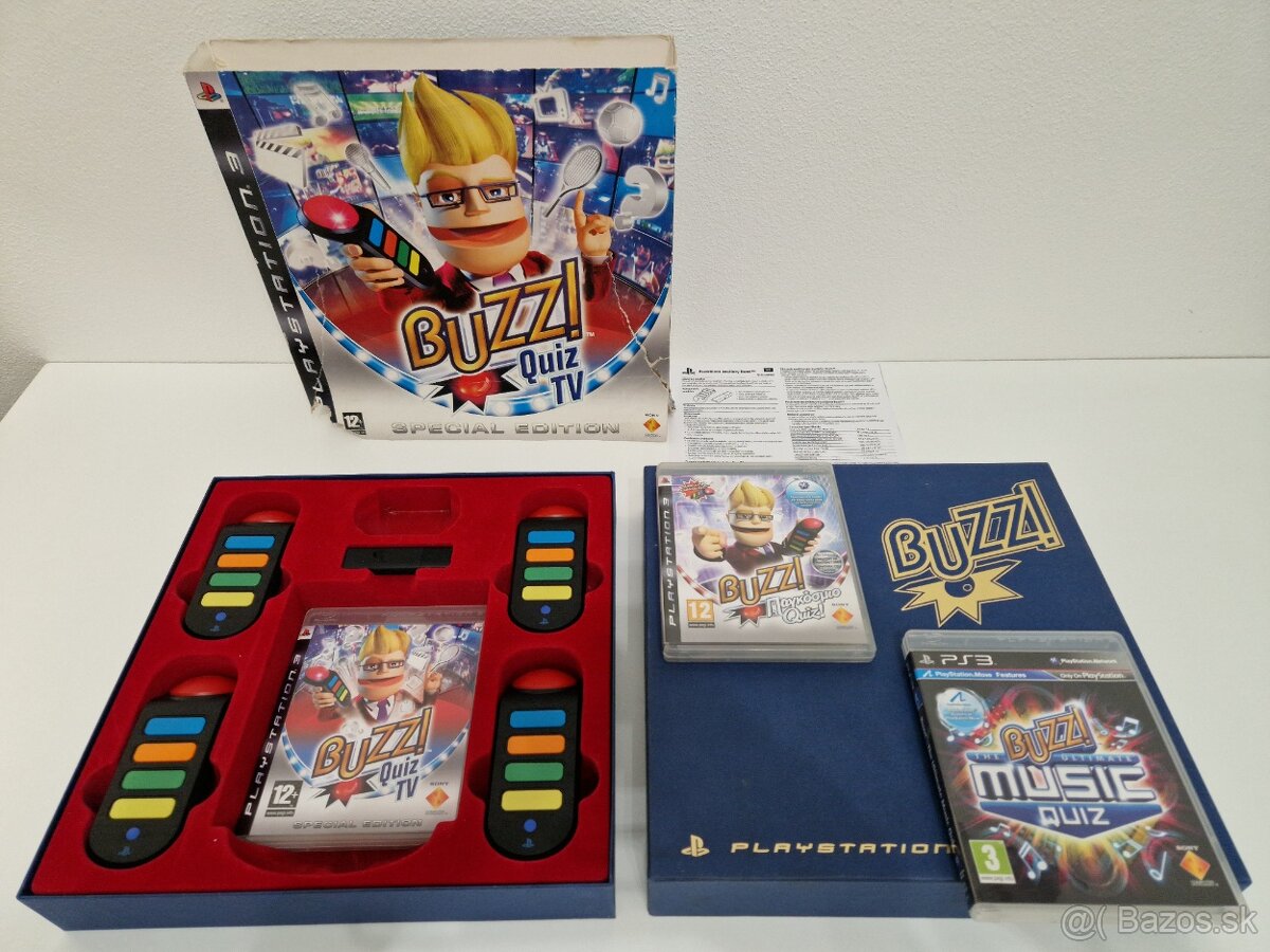 Buzz Quiz TV SpecialEdition + Buzz Music Quiz + Buzz Kvíz CZ