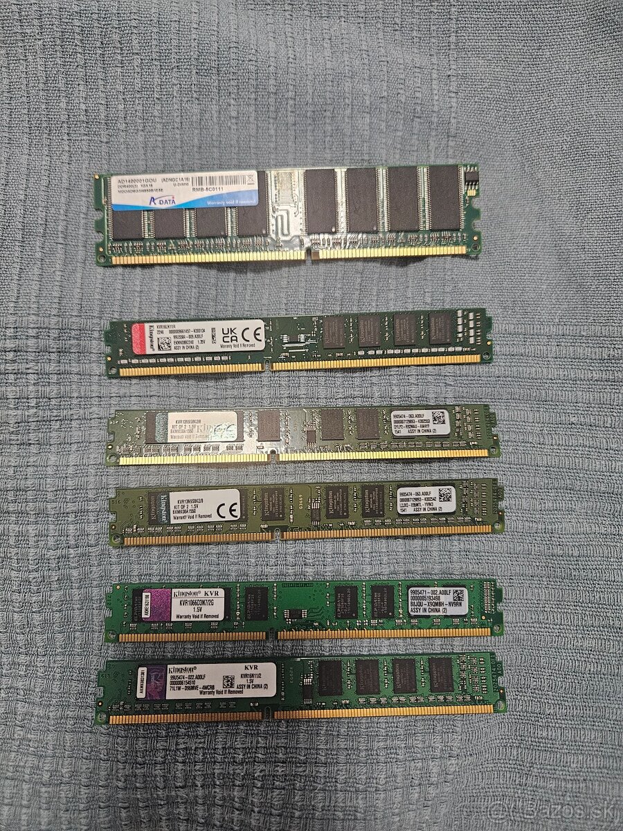 DDR3 ramky 8Gb 4Gb 2Gb 1600 a 1333 mhz