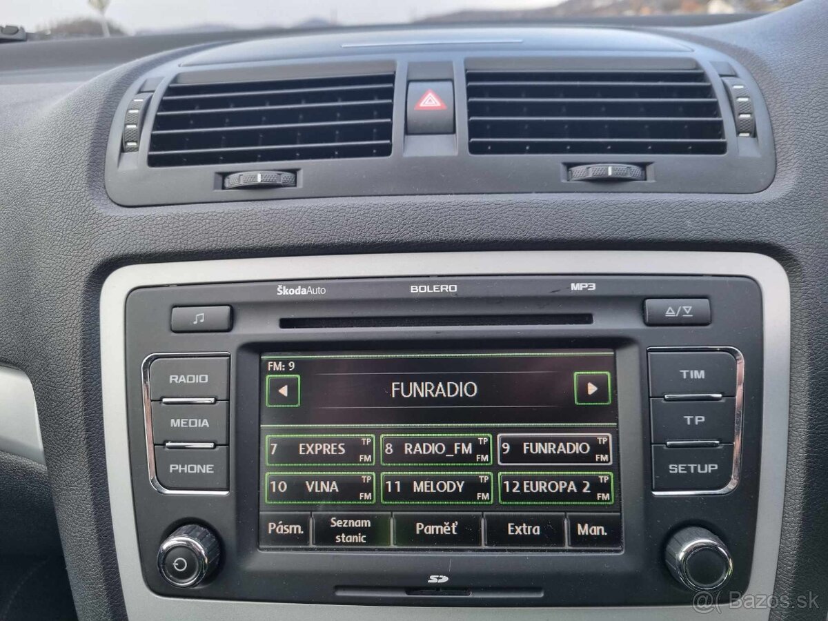 PREDAM AUTORADIO ŠKODA BOLERO dotykové