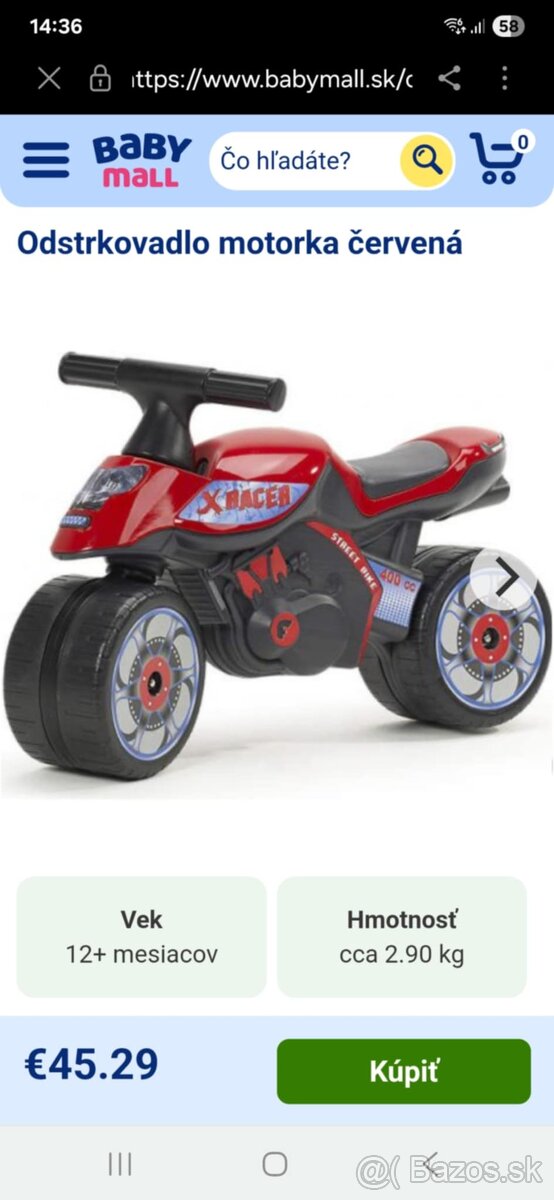 Nove odražadlo -motorka