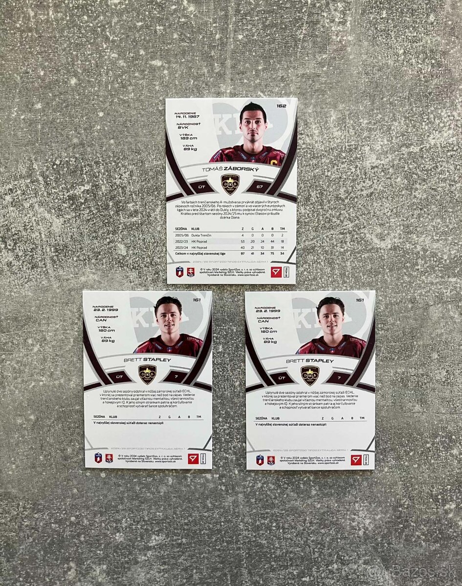 Hokejové kartičky TIPOS EXTRALIGA 2024/2025 base