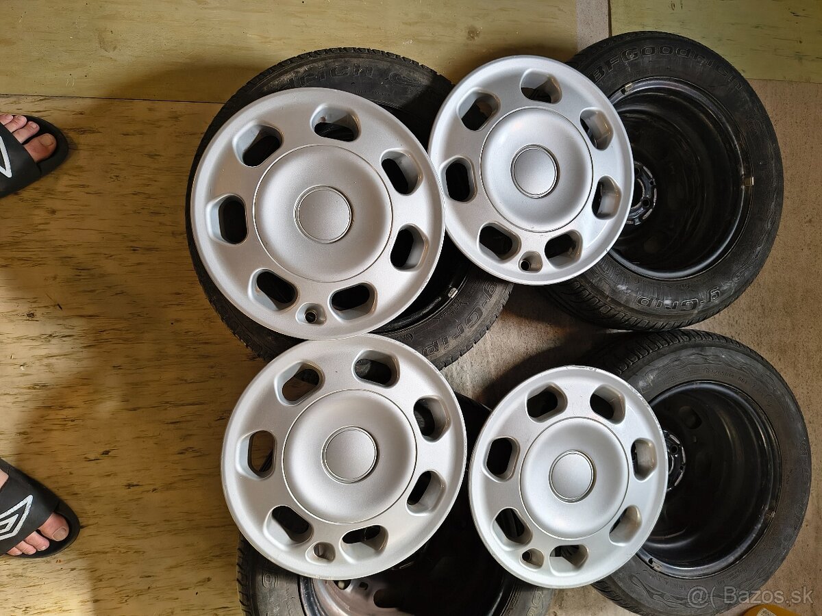 Predám disky+puklice VW 14" 4x100