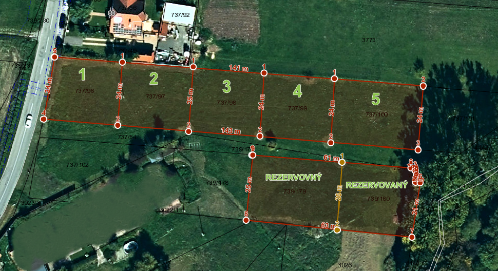 Stavebné pozemky na predaj v obci Ploské