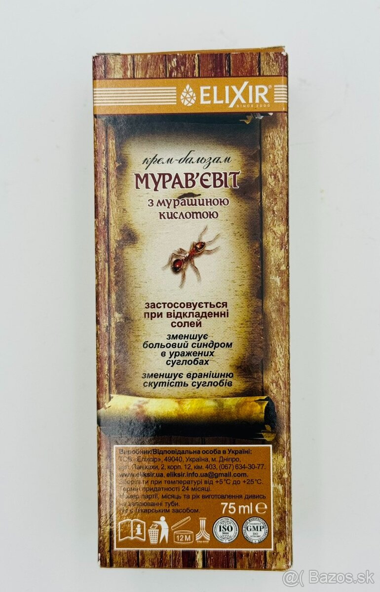 Krém "Muravyovit" s kyselinou mravčou