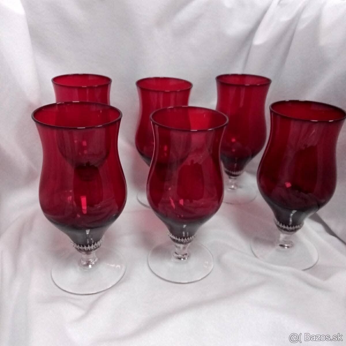 Poháre šesť kusov