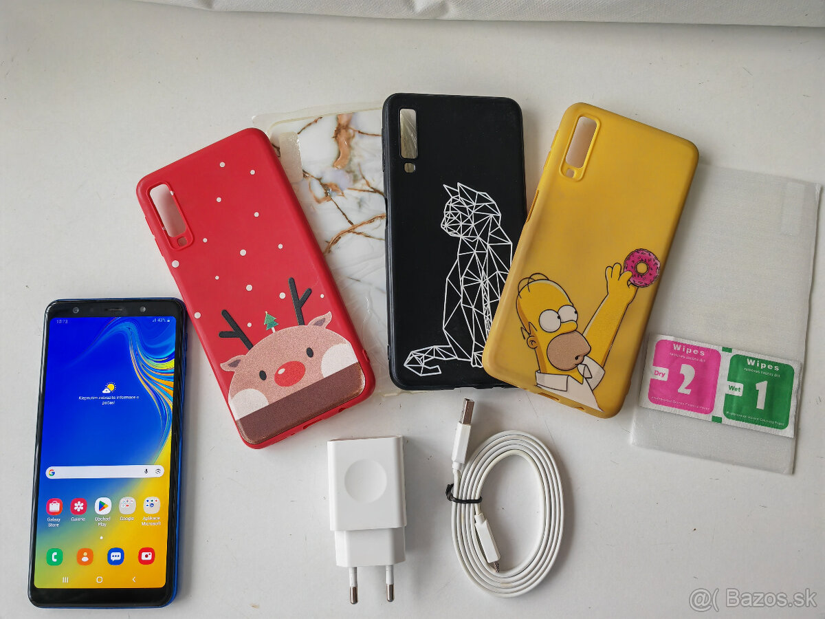 Samsung A7 Modrý