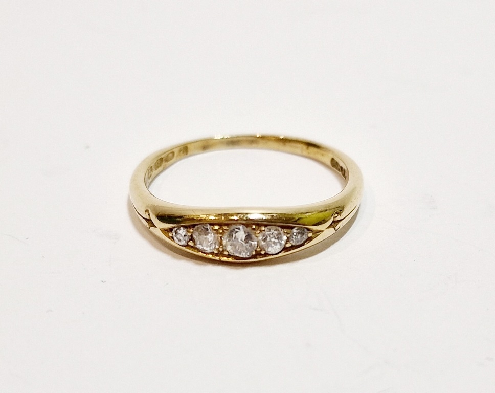 18k zlatý diamantový prsteň 0,42ct