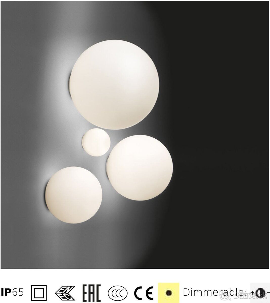 Artemide Dioscuri wall/ceiling 25 E27 - 2ks