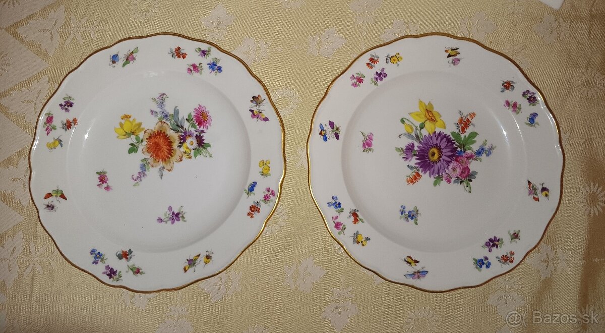 Míšeň, Meissen - malované talíře