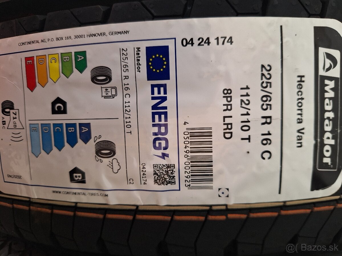 Nové letné 225/65r16c
