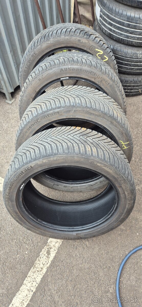 Predám 4ks.celoročné pneumatiky continental 225/45R17 94W.