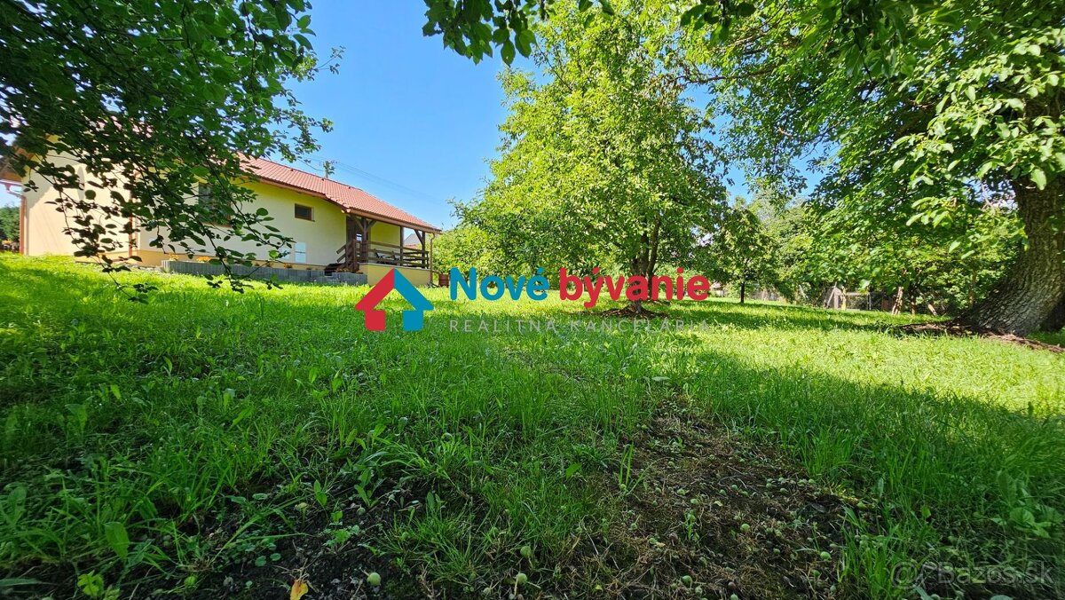BUNGALOV S KRÁSNOU ZÁHRADOU 2880m2 - EXKLUZÍVNE NA PREDAJ