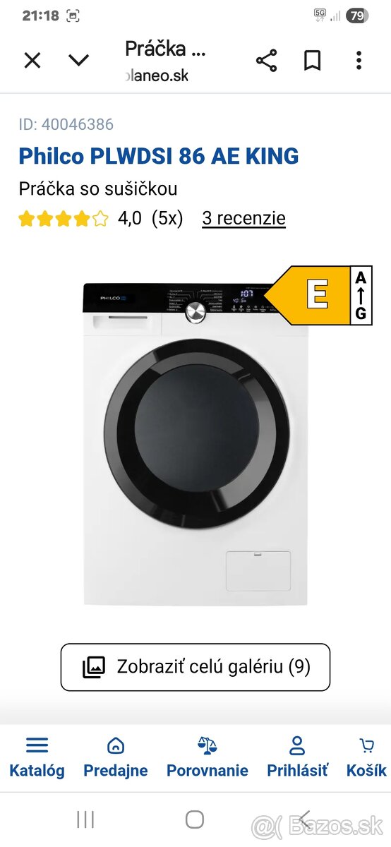 Pracka so sušičkou PHILCO