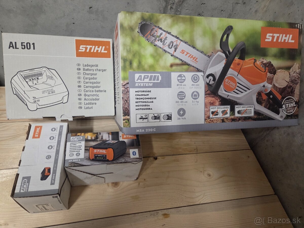 Stihl msa 220c-bq aku pila set zaruka dva roky