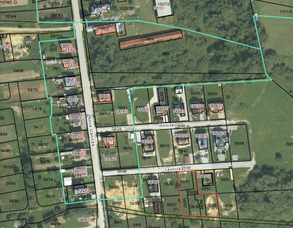 Predaj Stavebný pozemok 1481m2 Namestovo, časť Slanica