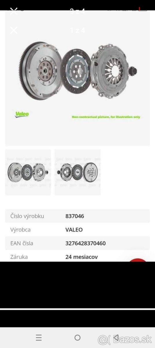 Spojkova sadá Valeo nová