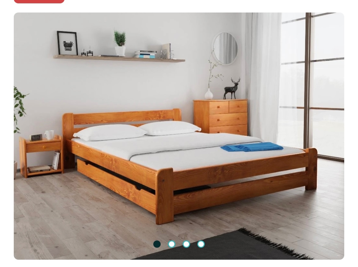 Posteľ borovica 160x200