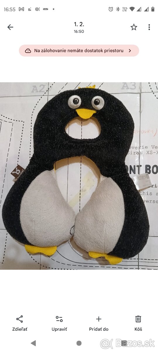 Cestovný vankúšik