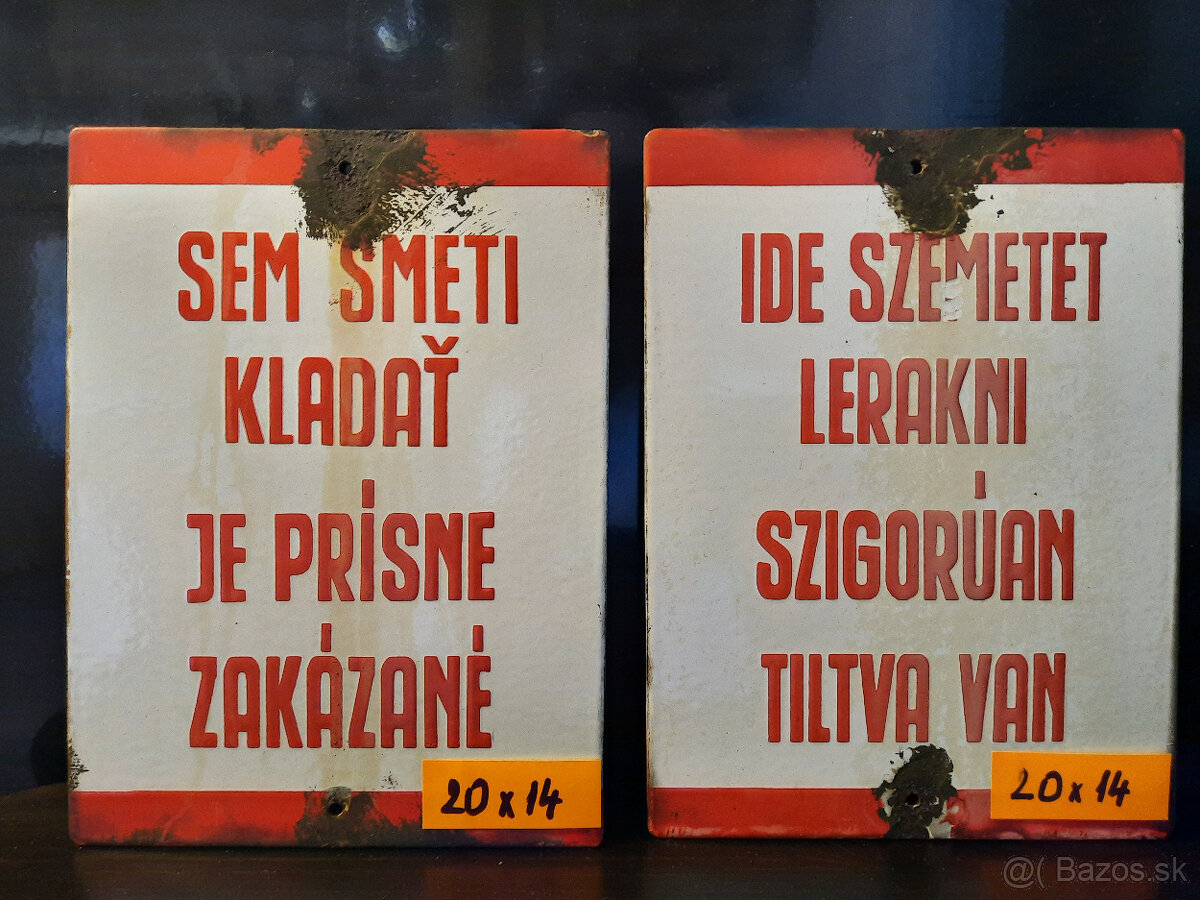 Smaltovaná ceduľa