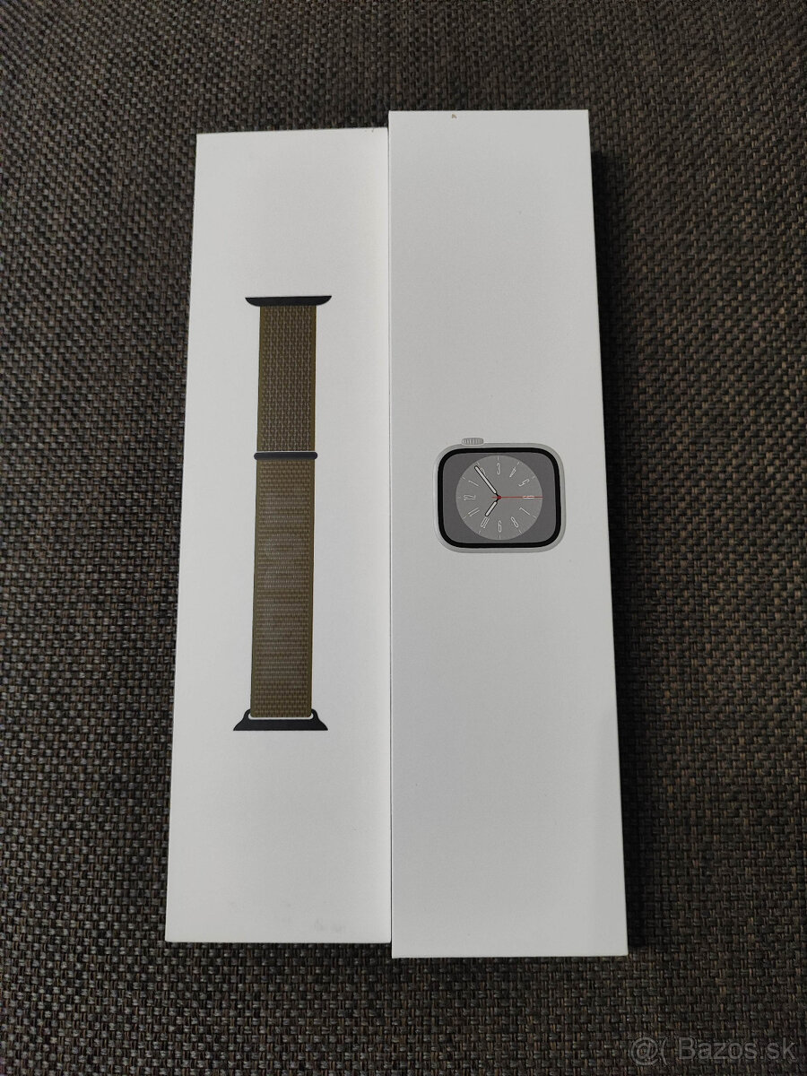 Apple watch series 8, 45mm silver aluminium