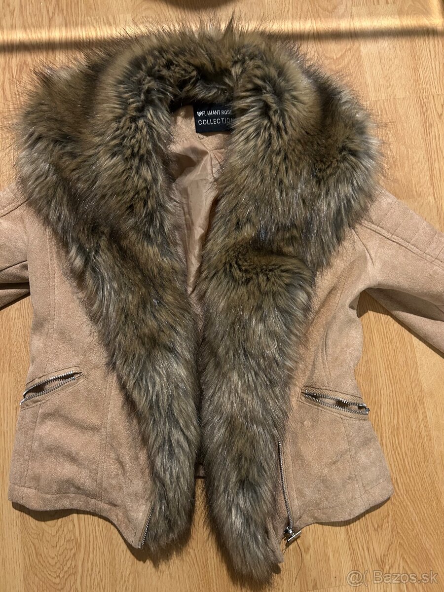 nova damska bunda s velkou kozusinov