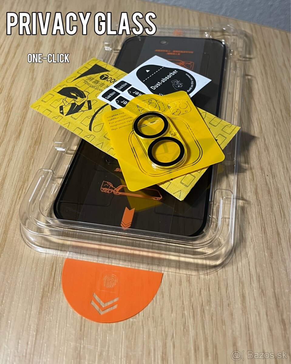 🔥Tvrdené Privacy sklo na iPhone🔒 -nové len 4,99€