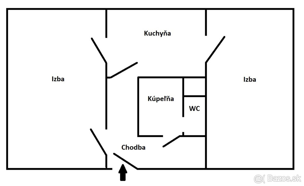 Predám 2-izbový byt