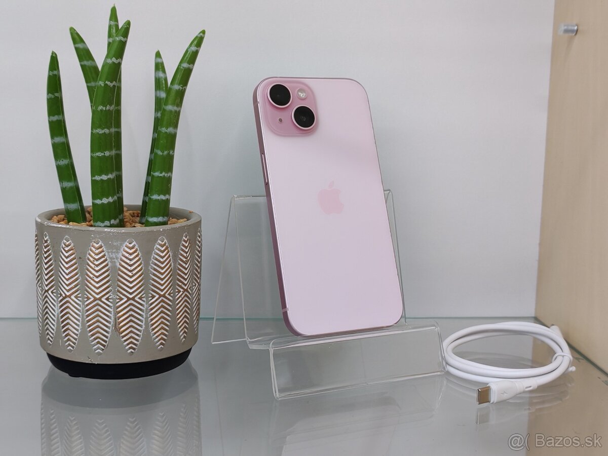 Apple iPhone 15 128GB Pink | ZÁRUKA 24M