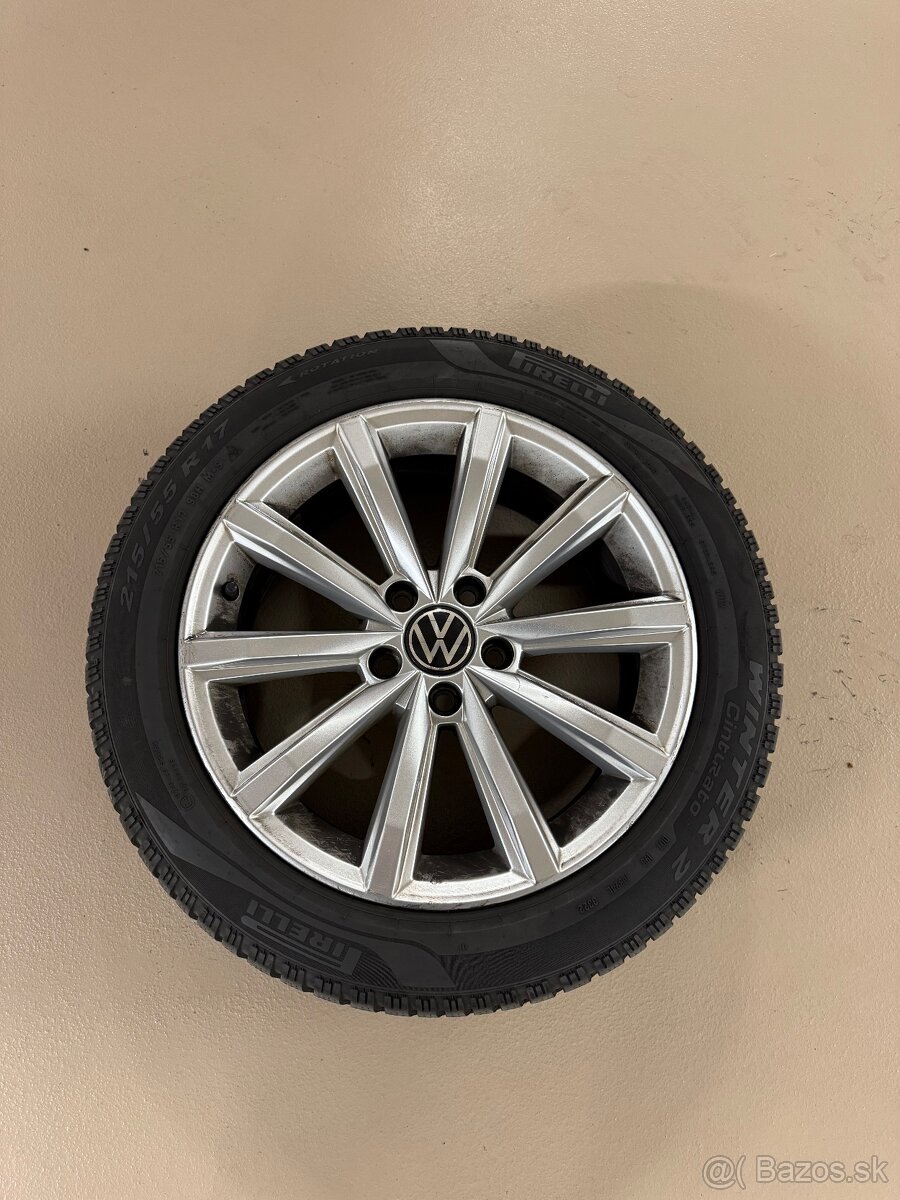 Predám kolesá VW R17 215/55